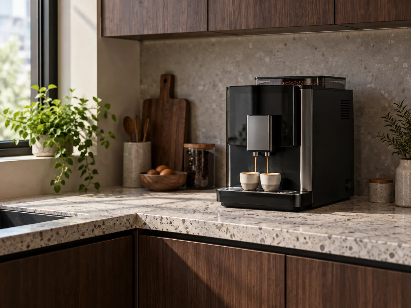 Miele CM 5315 Active｜獨立式全自動咖啡機櫥櫃安裝生成示意