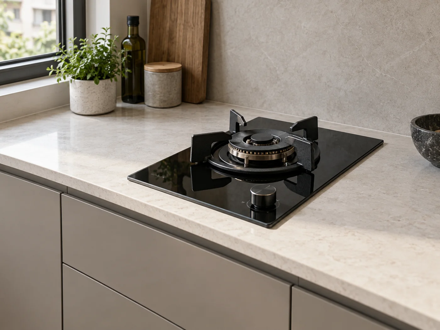 Miele CS 7101-1 FL｜瓦斯爐櫥櫃安裝生成示意