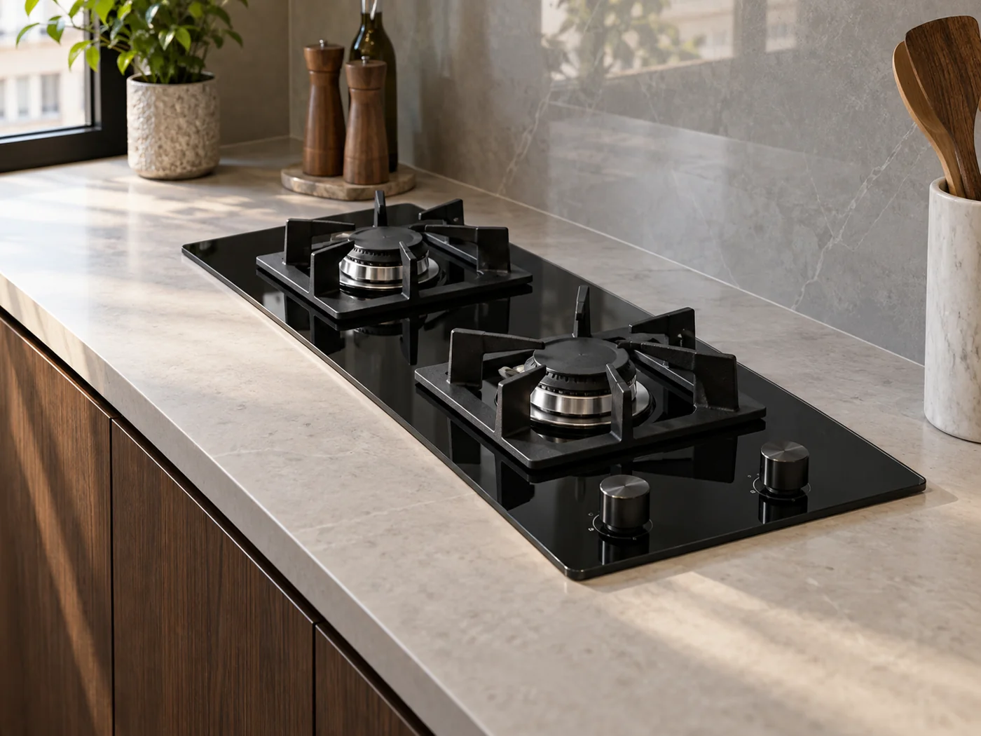 Miele CS 7102-1 FL｜瓦斯爐櫥櫃安裝生成示意