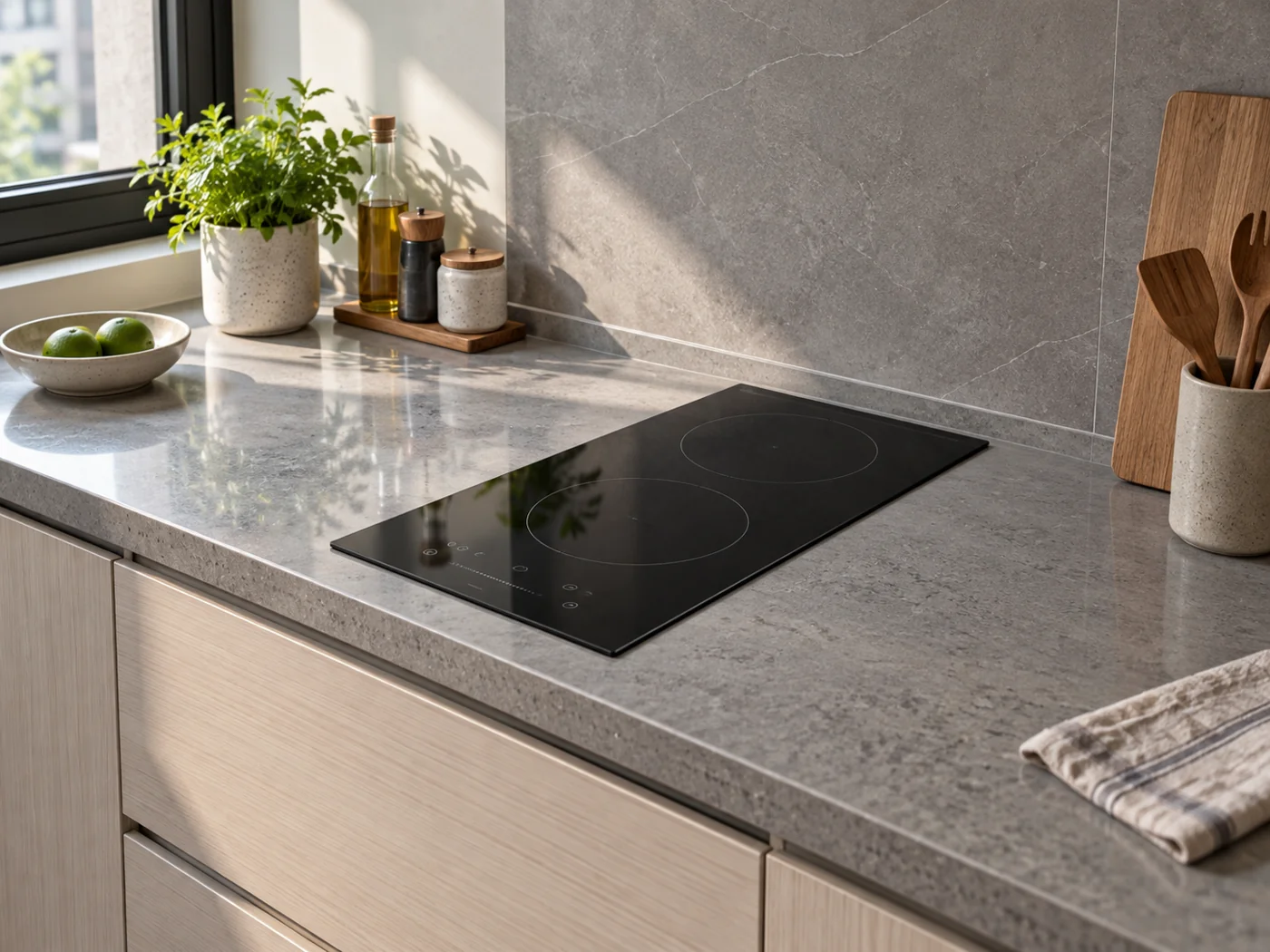 Miele CS 7612 FL｜感應爐櫥櫃安裝生成示意