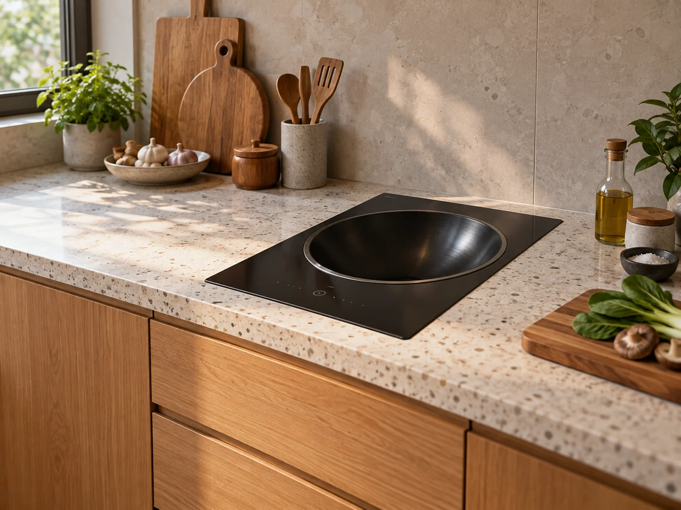 Miele CS 7641 FL｜感應炒鍋爐櫥櫃安裝生成示意