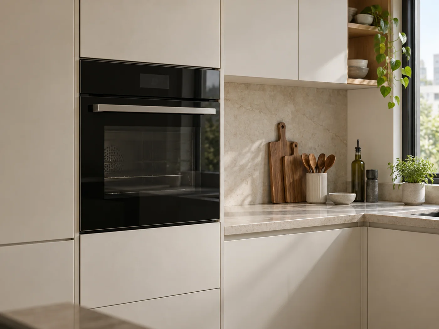 Miele DGC 7351|嵌入式蒸烤箱櫥櫃安裝生成示意