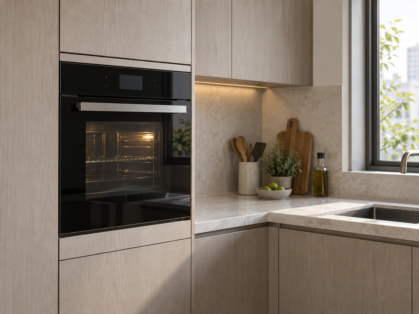 Miele DGC 7440 HC Pro｜嵌入式蒸烤箱櫥櫃安裝生成示意