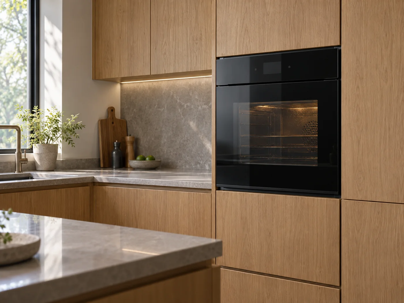 Miele DGC 7440 HCX Pro｜嵌入式蒸烤箱櫥櫃安裝生成示意