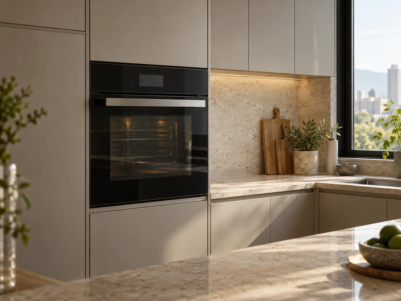 Miele DGC 7450｜嵌入式蒸烤箱櫥櫃安裝生成示意