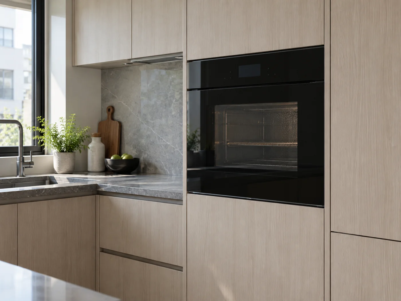 Miele DGC 7460 HCX Pro|嵌入式蒸烤箱櫥櫃安裝生成示意