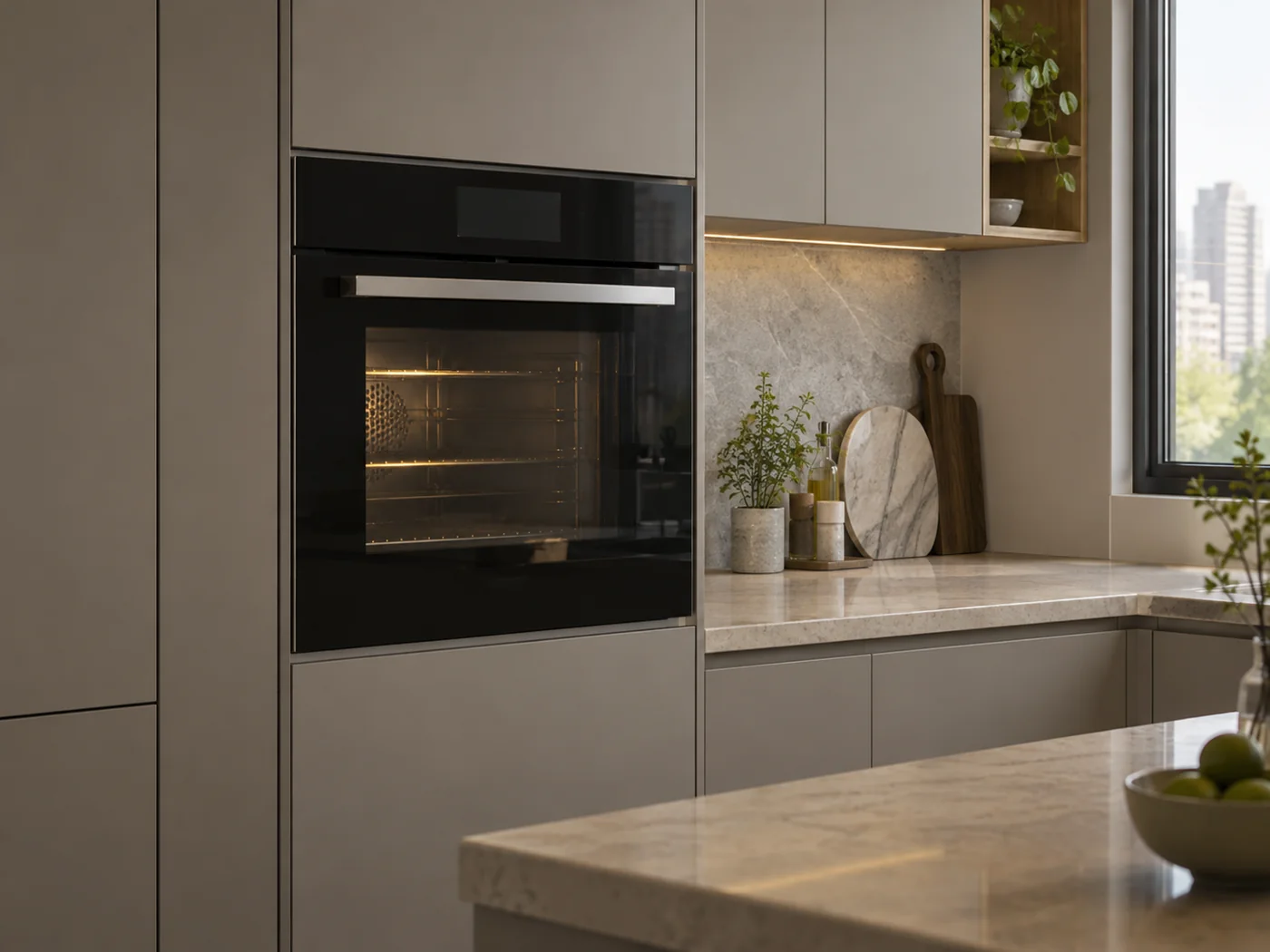 Miele DGC 7640 HC Pro|嵌入式蒸烤箱櫥櫃安裝生成示意