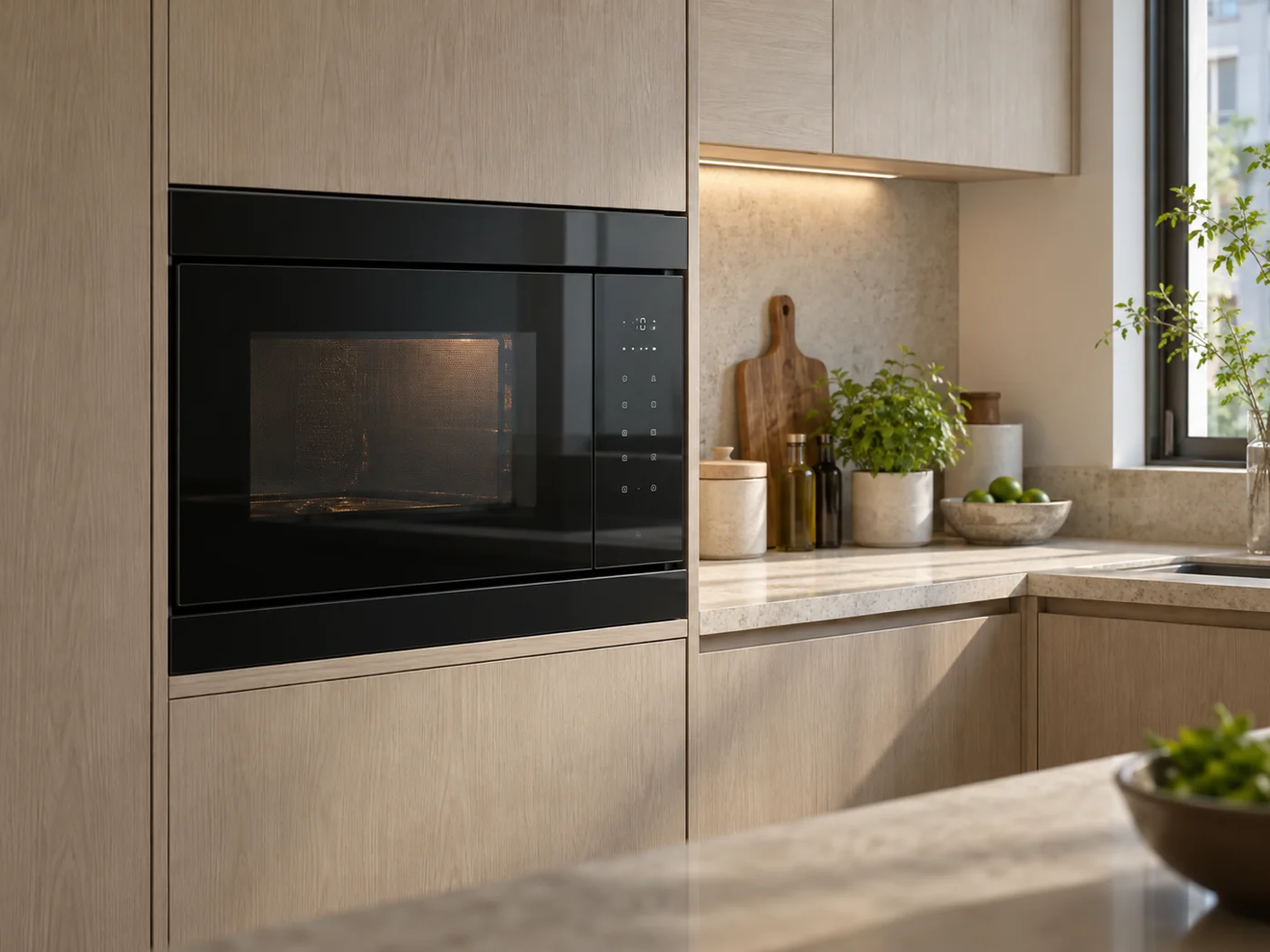 Miele DGM 7845|嵌入式微波蒸爐櫥櫃安裝生成示意