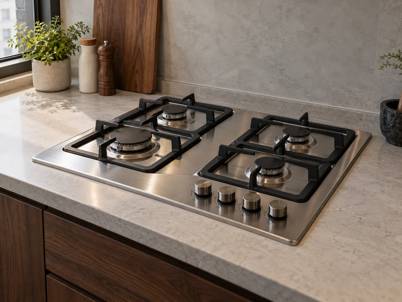 Miele KM 2010｜瓦斯爐櫥櫃安裝生成示意