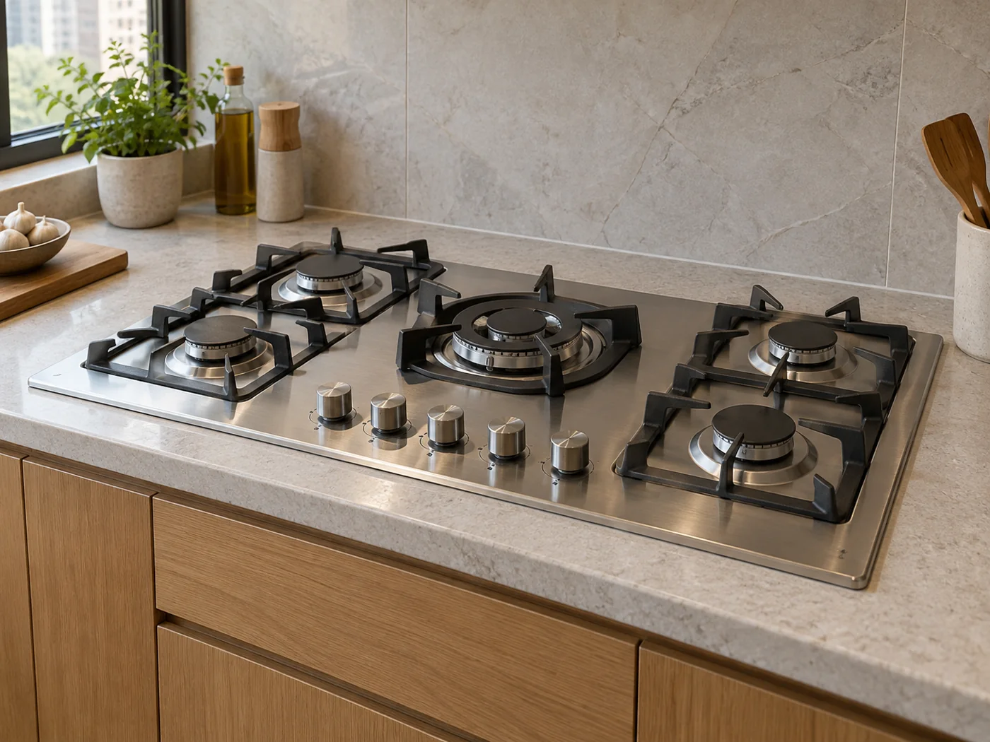 Miele KM 2354｜瓦斯爐櫥櫃安裝生成示意