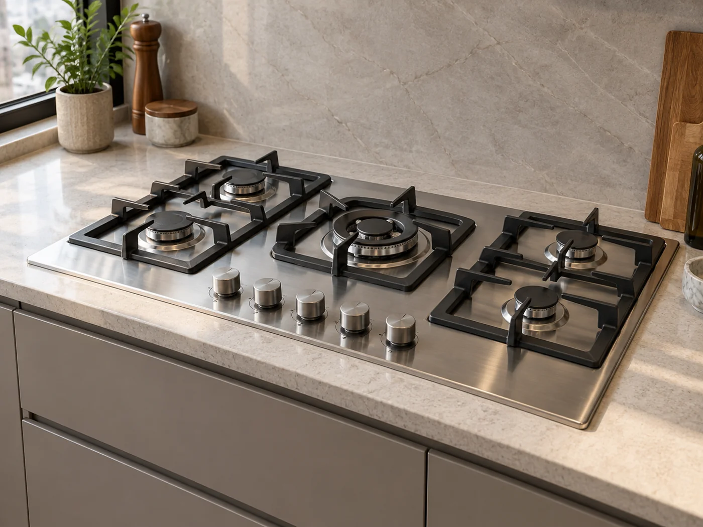 Miele KM 2356-1｜瓦斯爐櫥櫃安裝生成示意