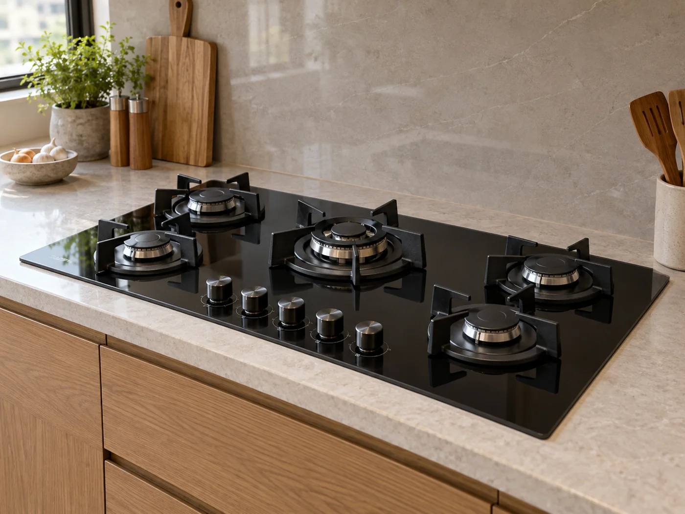 Miele KM 3054-1｜瓦斯爐櫥櫃安裝生成示意