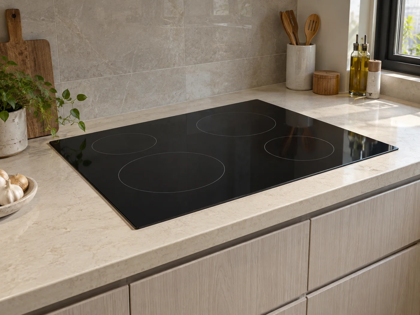 Miele KM 520｜電陶爐櫥櫃安裝生成示意
