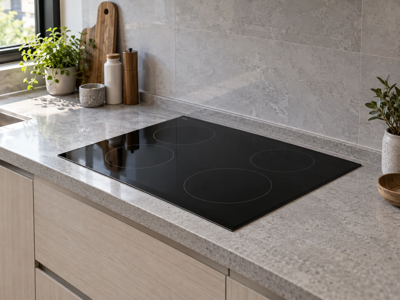 Miele KM 523｜電陶爐櫥櫃安裝生成示意