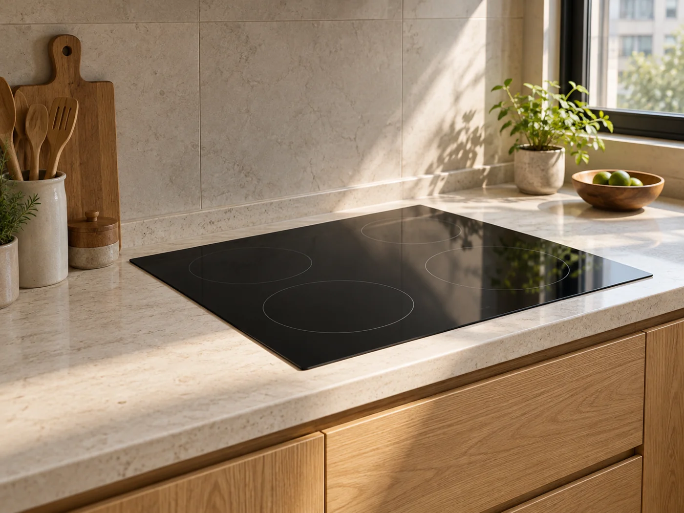 Miele KM 6002 LPT｜電陶爐櫥櫃安裝生成示意