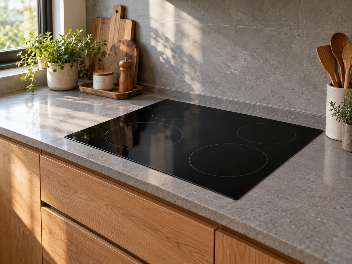 Miele KM 6031｜電陶爐櫥櫃安裝生成示意