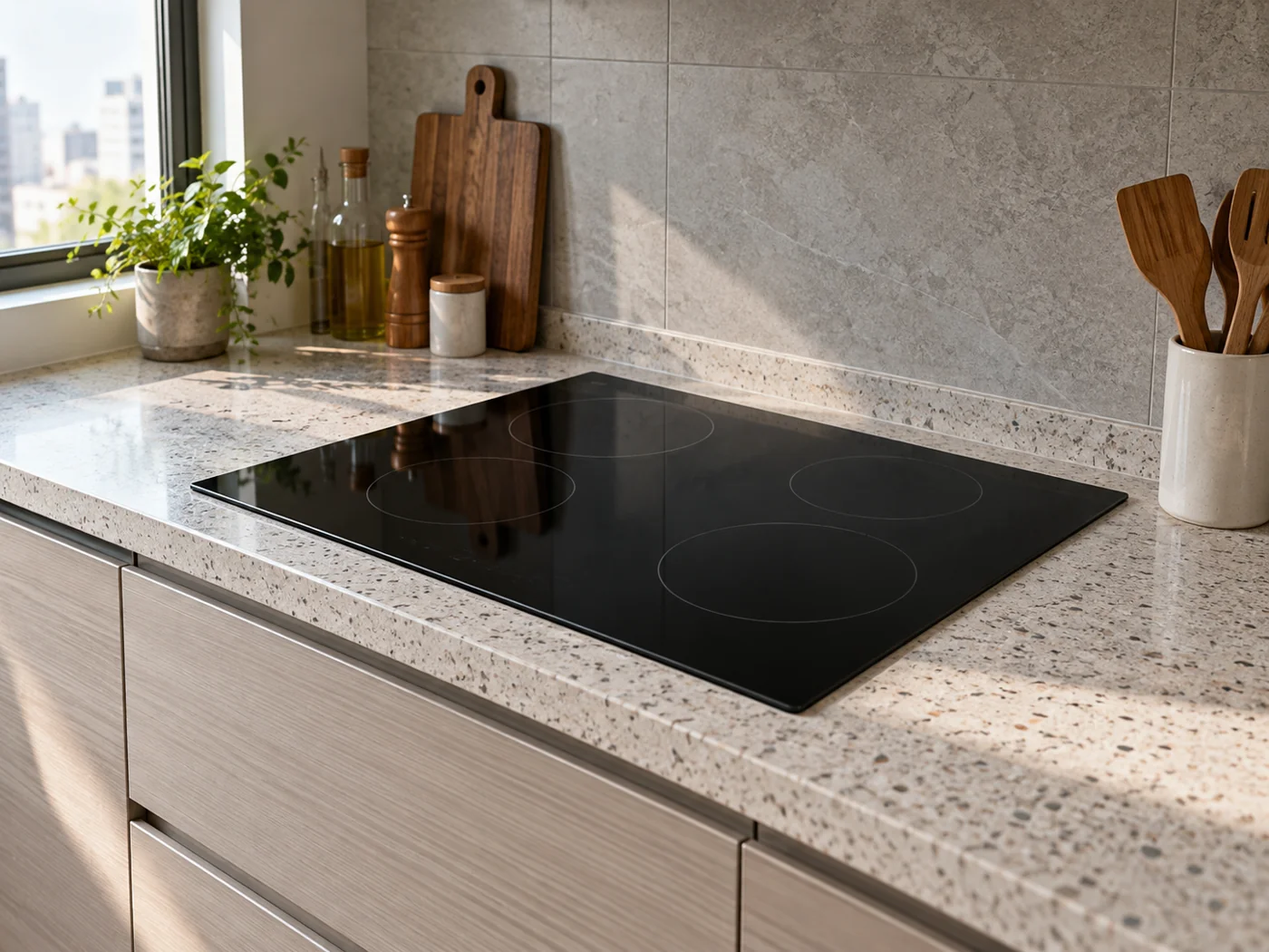 Miele KM 6520 FL｜電陶爐櫥櫃安裝生成示意