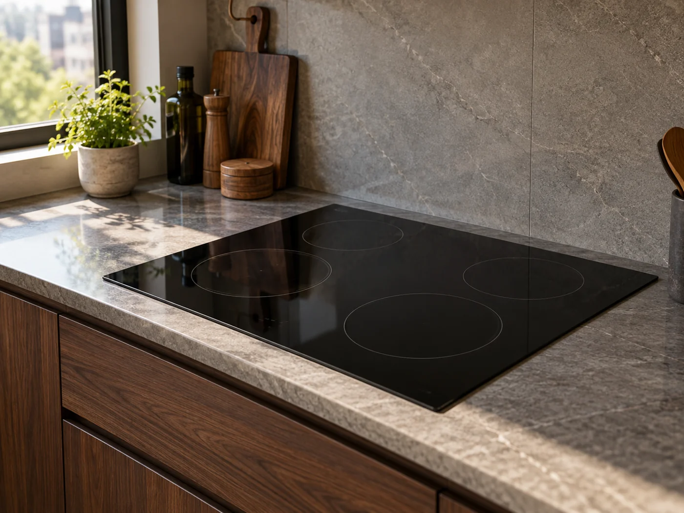 Miele KM 6521 FR｜電陶爐櫥櫃安裝生成示意