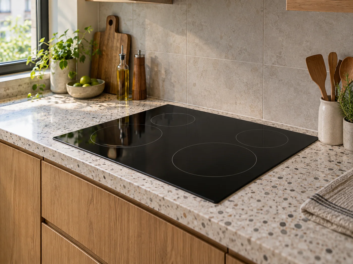 Miele KM 6540 FR｜電陶爐櫥櫃安裝生成示意