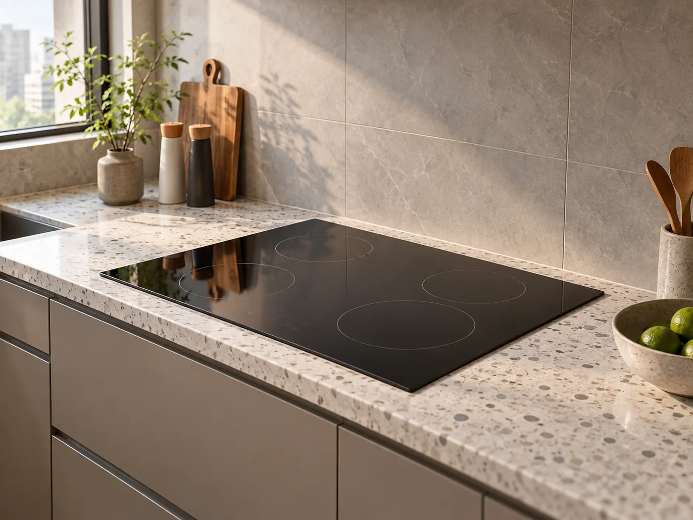 Miele KM 6542 FR｜電陶爐櫥櫃安裝生成示意