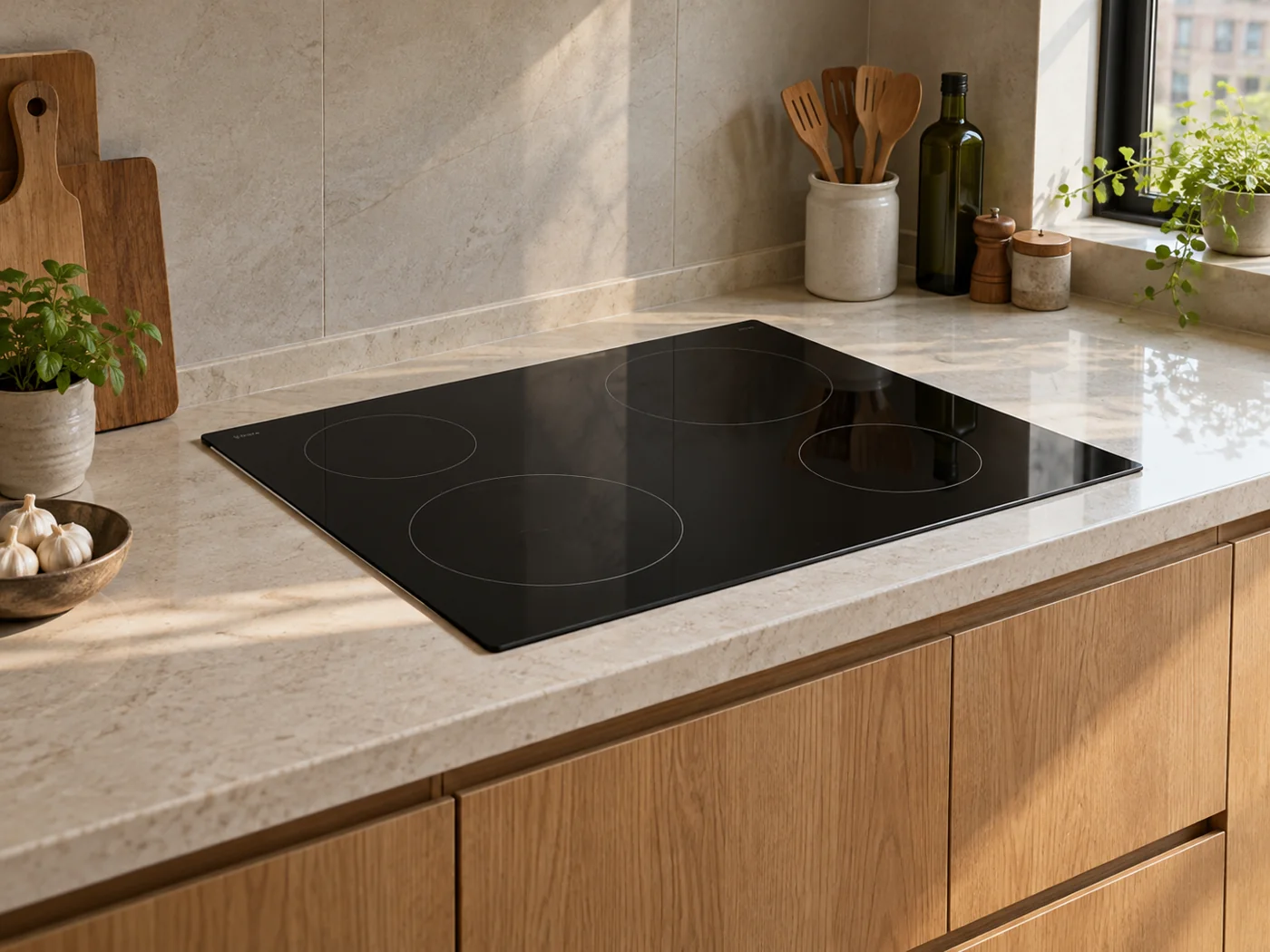 Miele KM 6564 FL｜電陶爐櫥櫃安裝生成示意