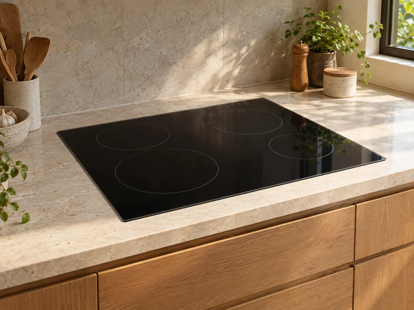 Miele KM 6564 FR｜電陶爐櫥櫃安裝生成示意
