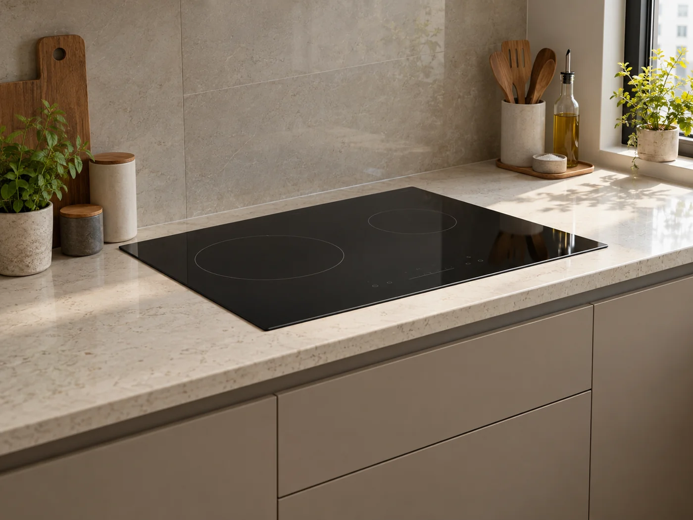 Miele KM 7361 FL｜感應爐櫥櫃安裝生成示意