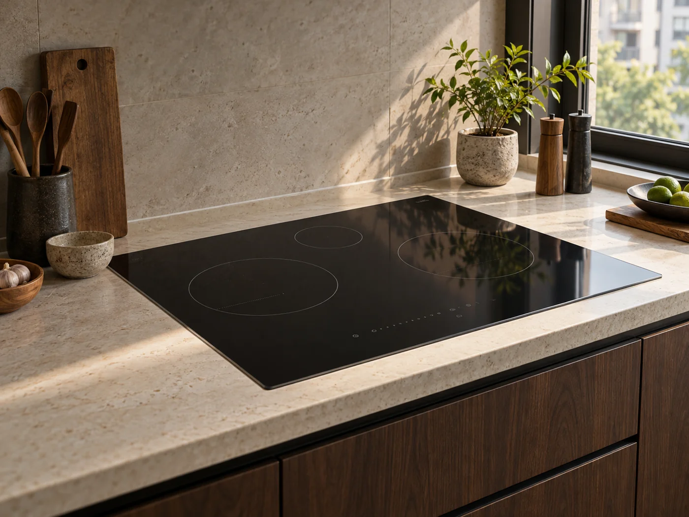 Miele KM 7667 FR｜感應爐櫥櫃安裝生成示意