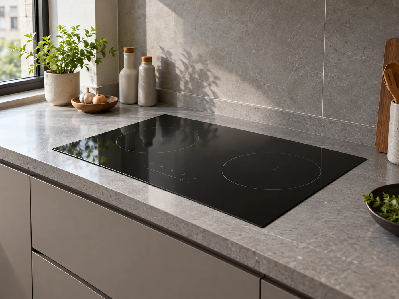 Miele KM 7679 FR｜感應爐櫥櫃安裝生成示意