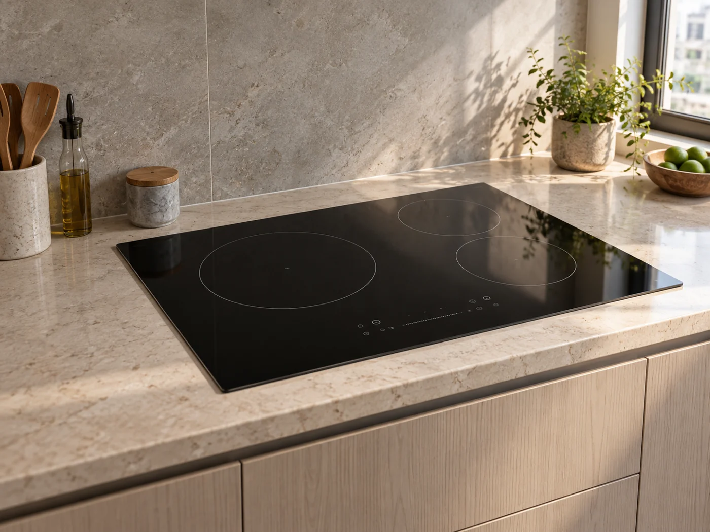 Miele KM 7697 FL|感應爐櫥櫃安裝生成示意