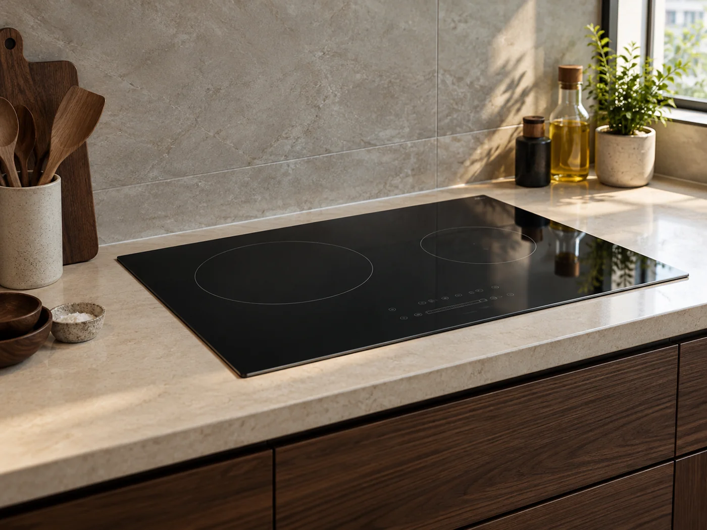 Miele KM 7697 FR｜感應爐櫥櫃安裝生成示意