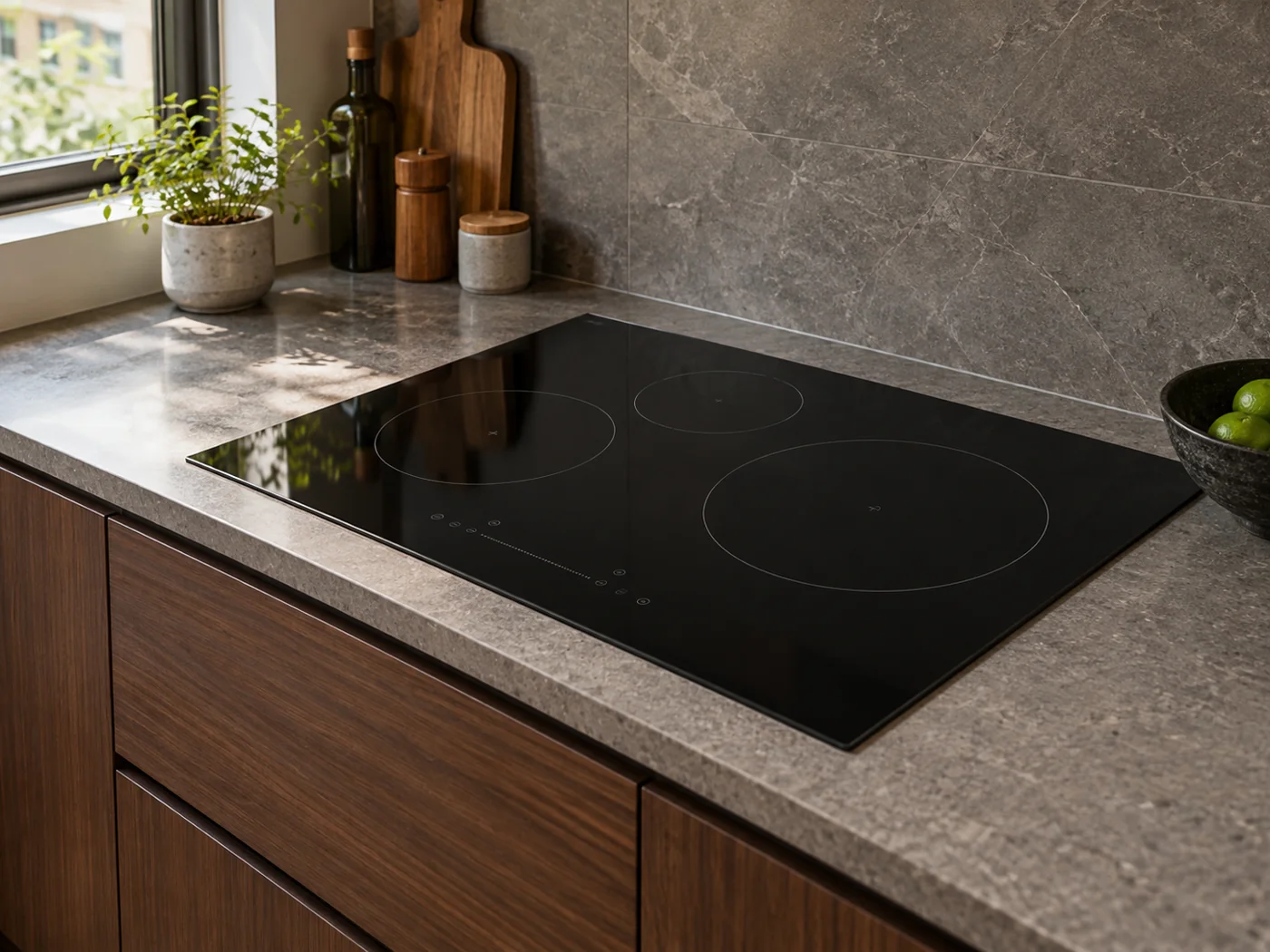 Miele KM 7699 FR｜感應爐櫥櫃安裝生成示意