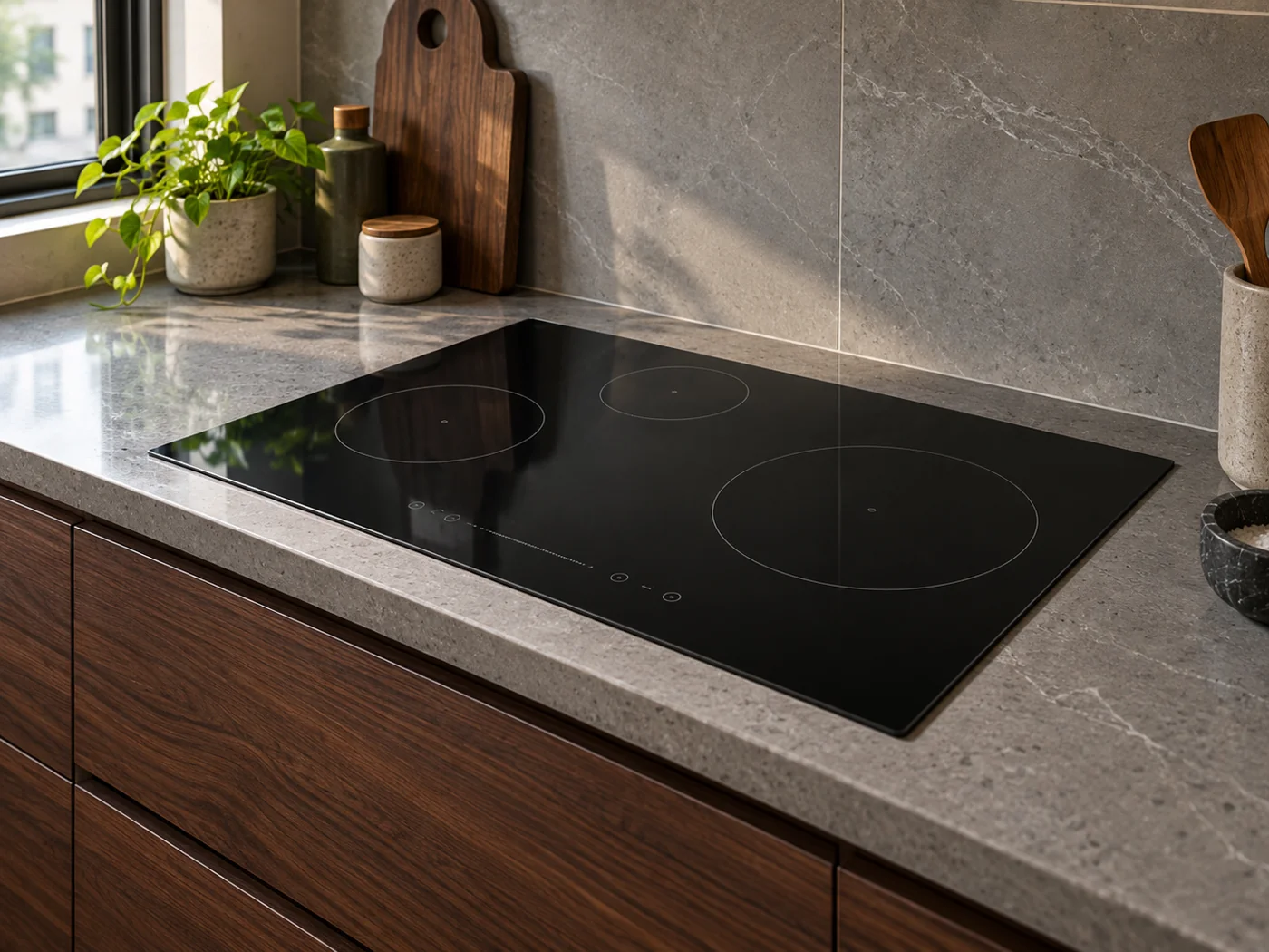 Miele KM 8463 FX｜感應爐櫥櫃安裝生成示意