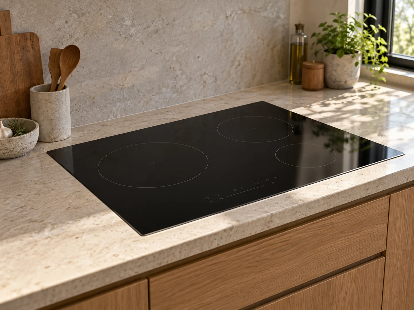Miele KM 8482 FL｜感應爐櫥櫃安裝生成示意