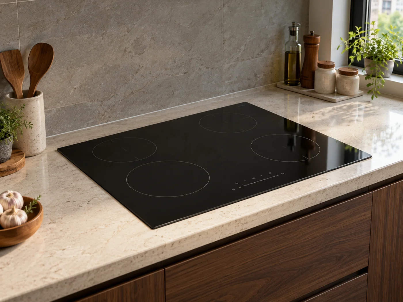 Miele KM 8482 FR｜感應爐櫥櫃安裝生成示意