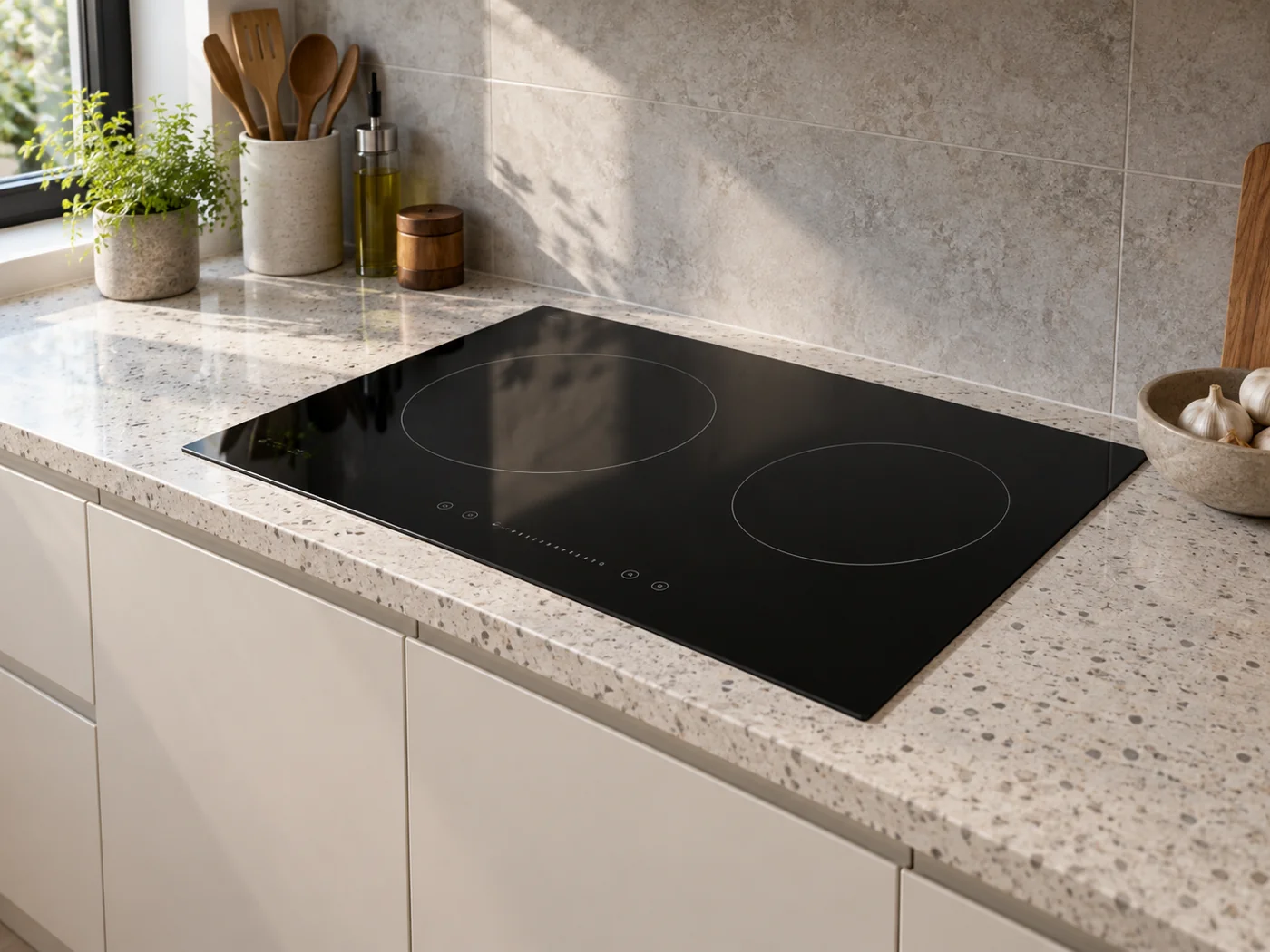 Miele KM 8483 FX｜感應爐櫥櫃安裝生成示意