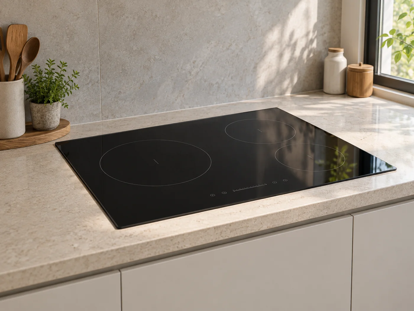 Miele KM 8484 FR｜感應爐櫥櫃安裝生成示意