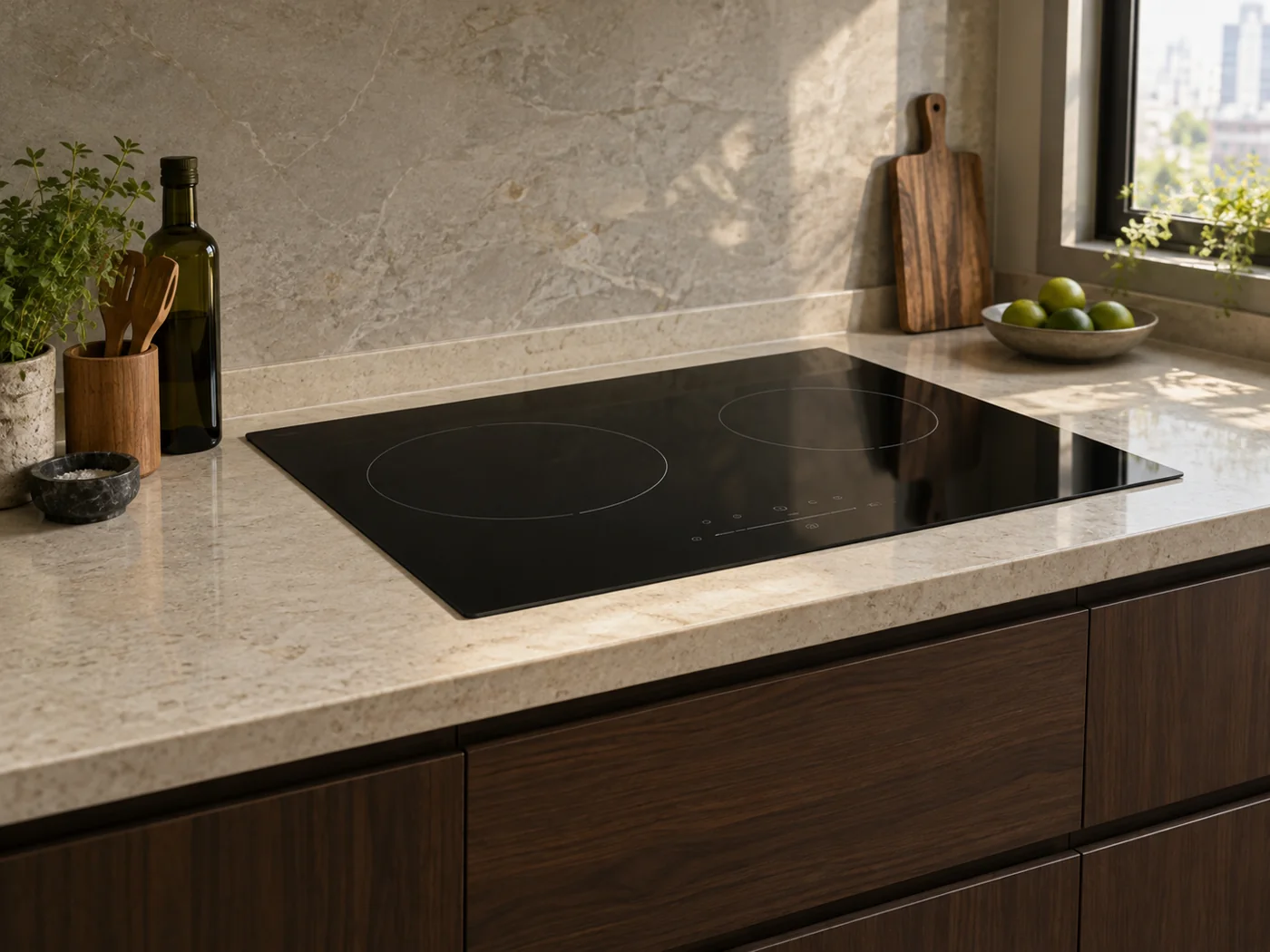 Miele KM 8486 FX｜感應爐櫥櫃安裝生成示意