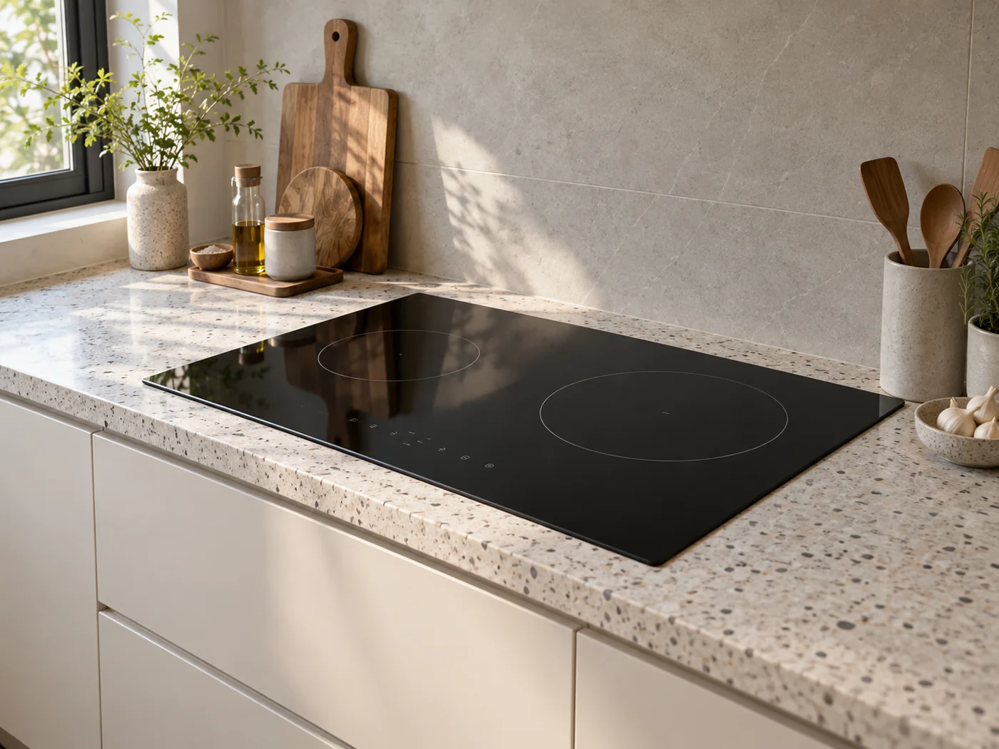 Miele KM 8565 FL｜感應爐櫥櫃安裝生成示意