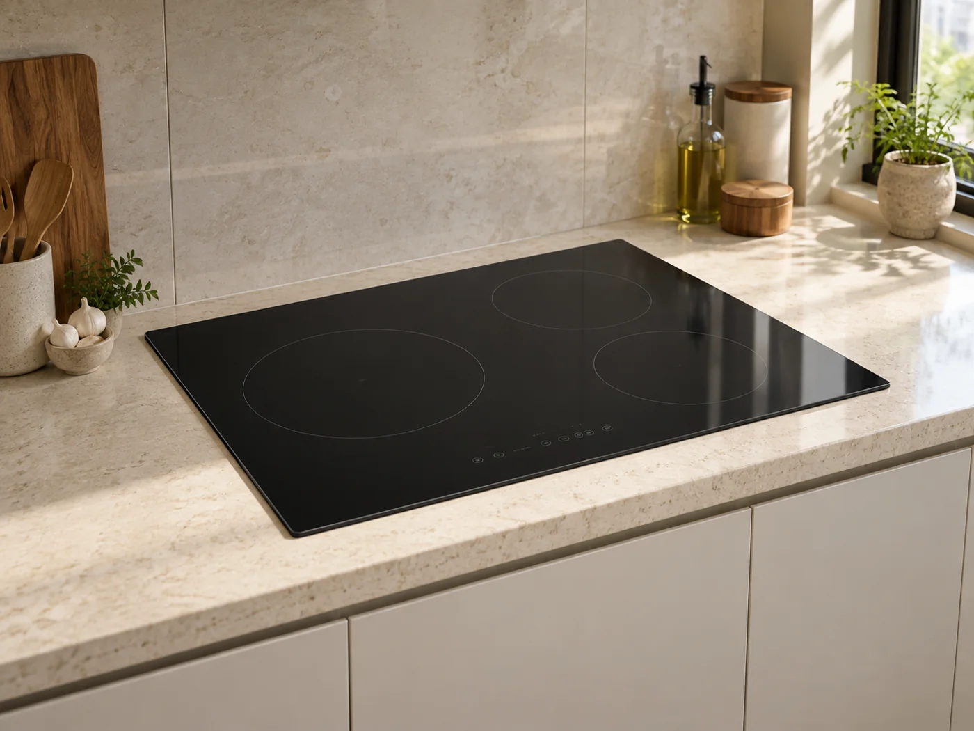 Miele KM 8585 FL｜感應爐櫥櫃安裝生成示意