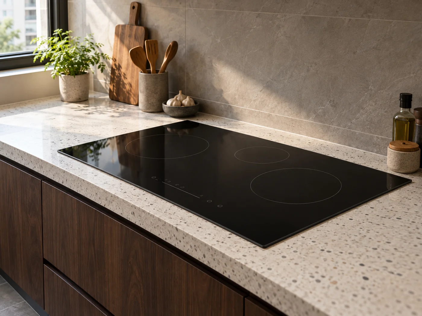 Miele KM 8585 FR｜感應爐櫥櫃安裝生成示意