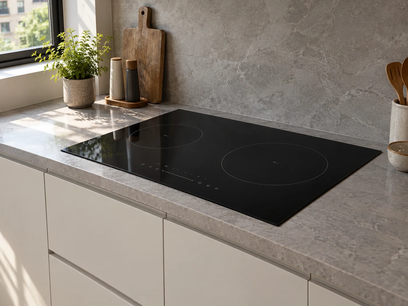 Miele KM 8665 FL｜感應爐櫥櫃安裝生成示意