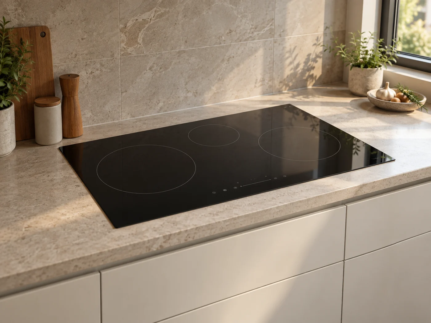 Miele KM 8684 FL｜感應爐櫥櫃安裝生成示意