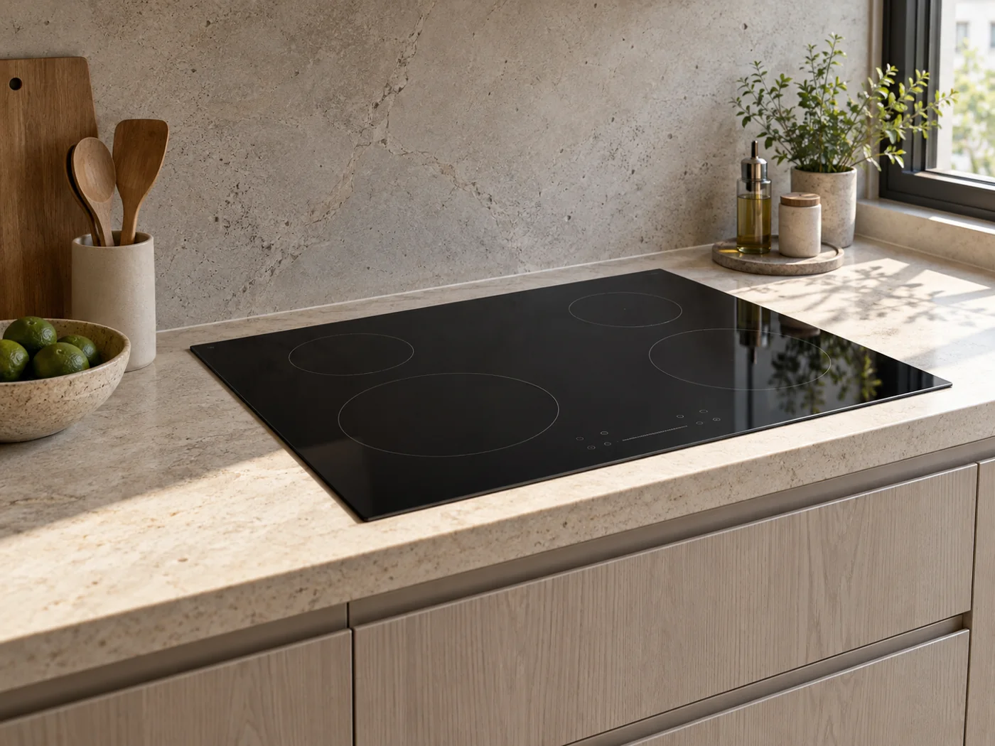 Miele KM 8684 FR｜感應爐櫥櫃安裝生成示意