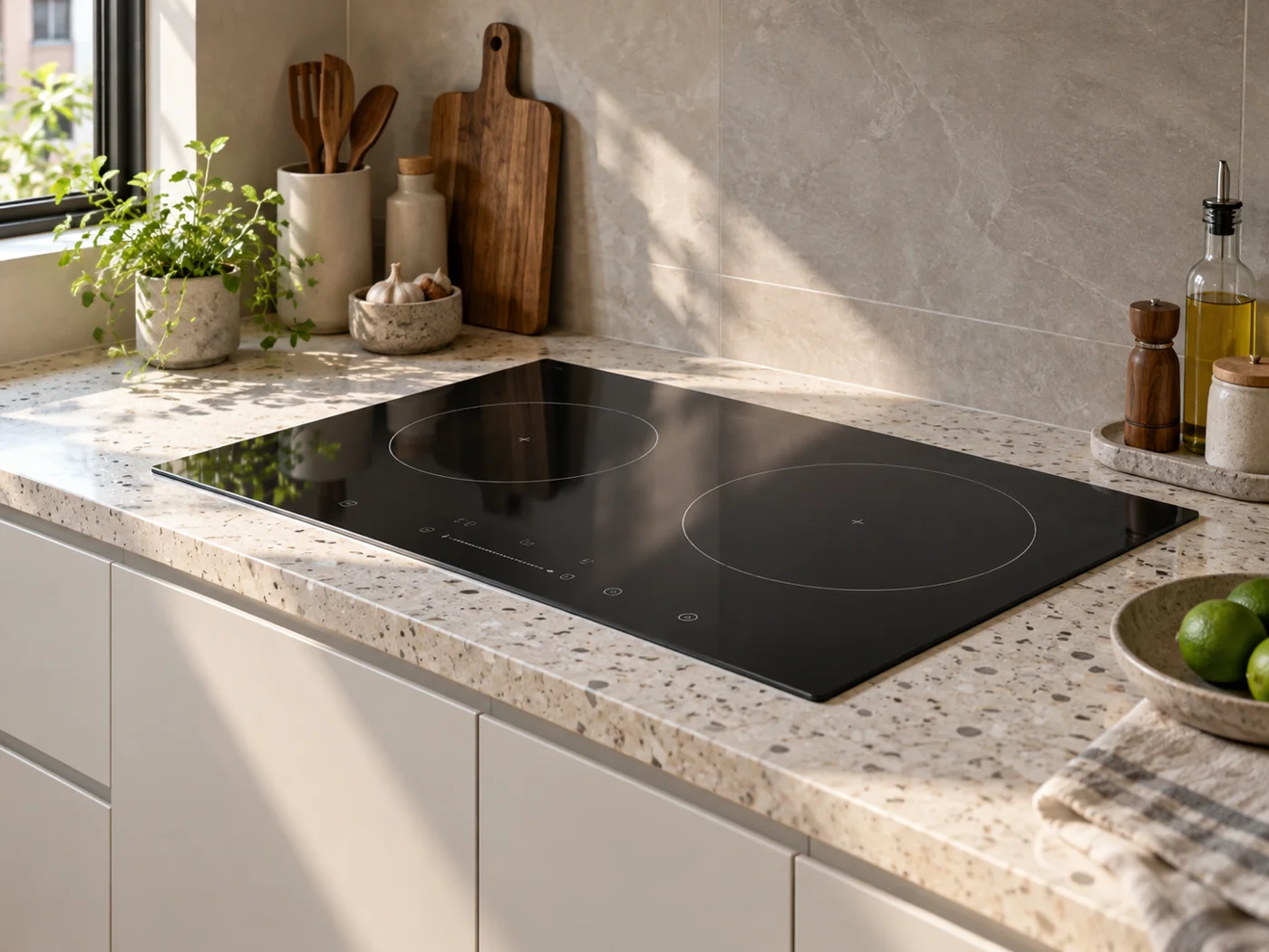Miele KM 8685 FL｜感應爐櫥櫃安裝生成示意