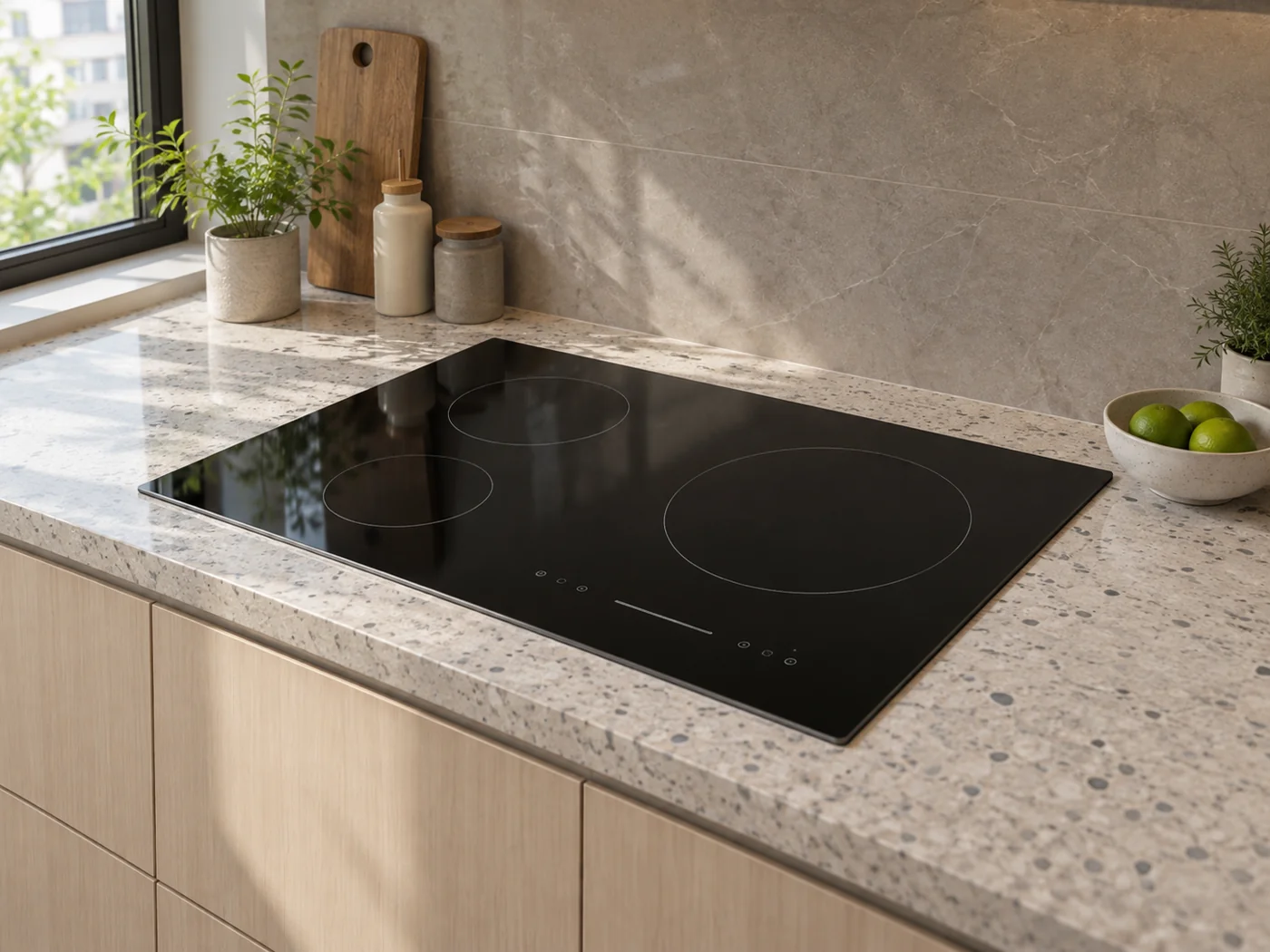 Miele KM 8685 FR｜感應爐櫥櫃安裝生成示意