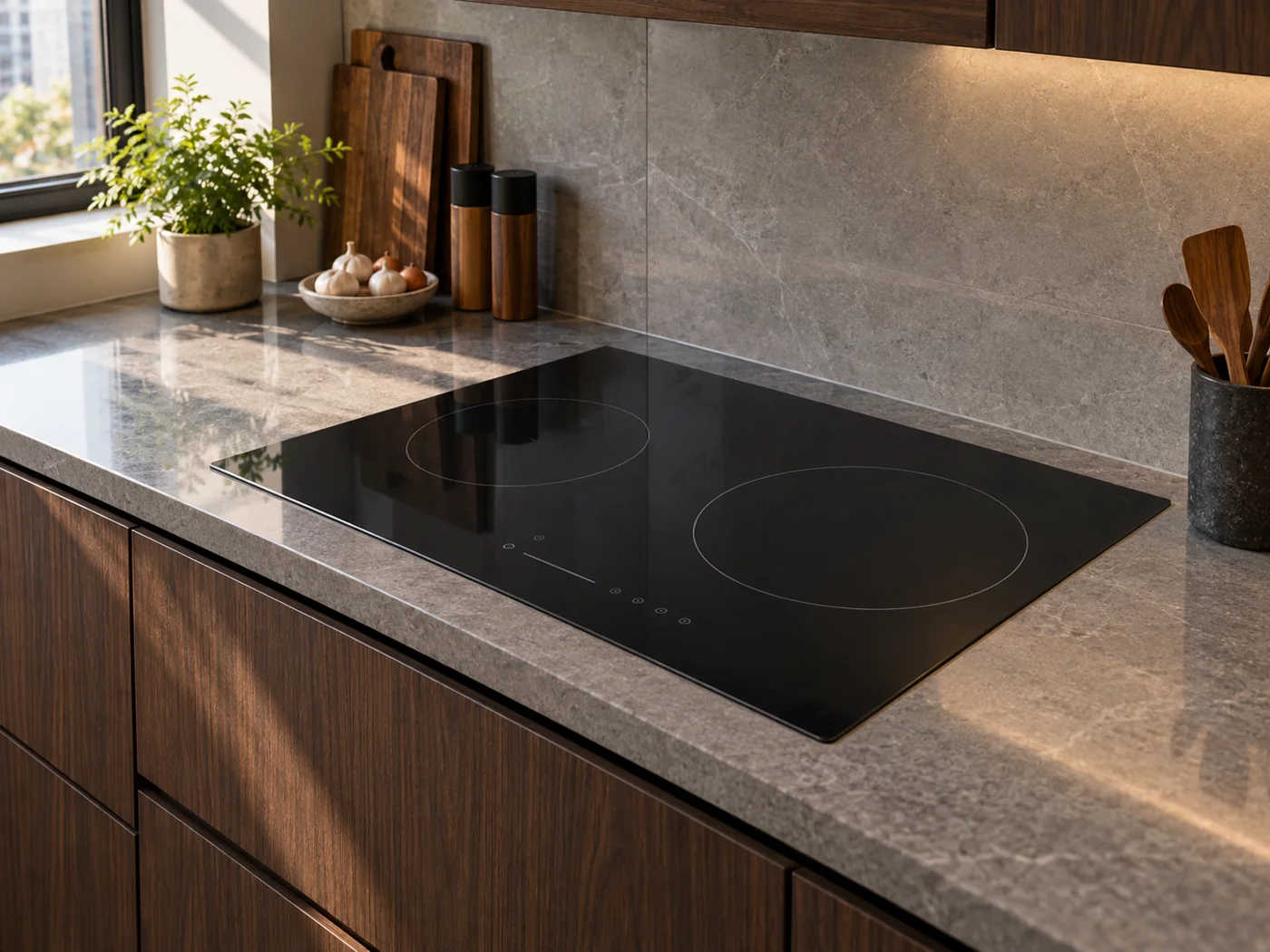 Miele KM 8695 FR｜感應爐櫥櫃安裝生成示意