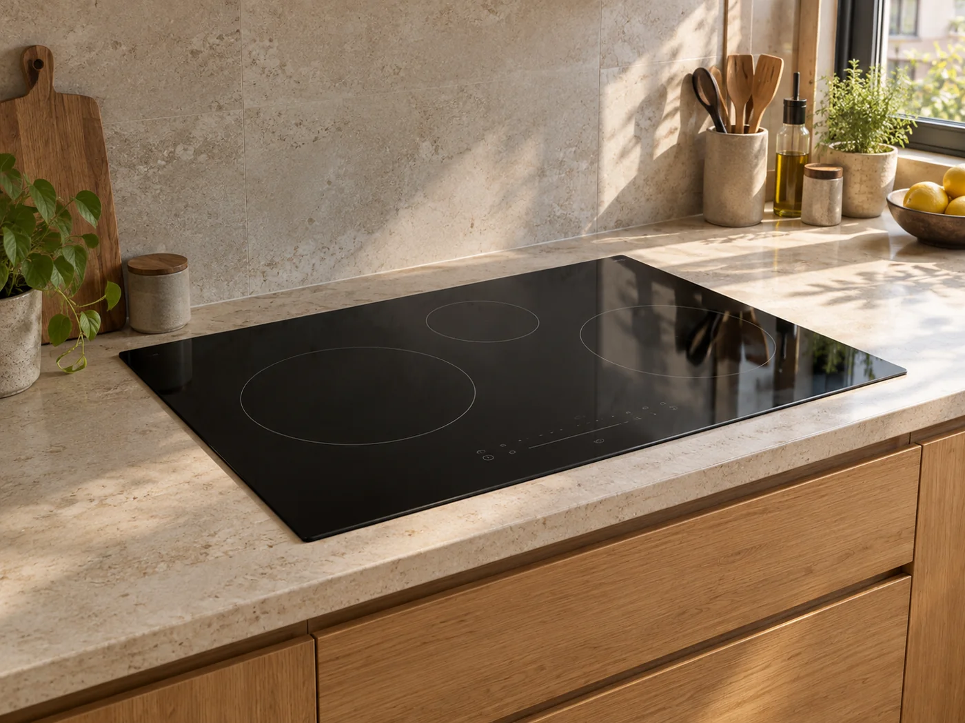 Miele KM 8765 FL Diamond|感應爐櫥櫃安裝生成示意