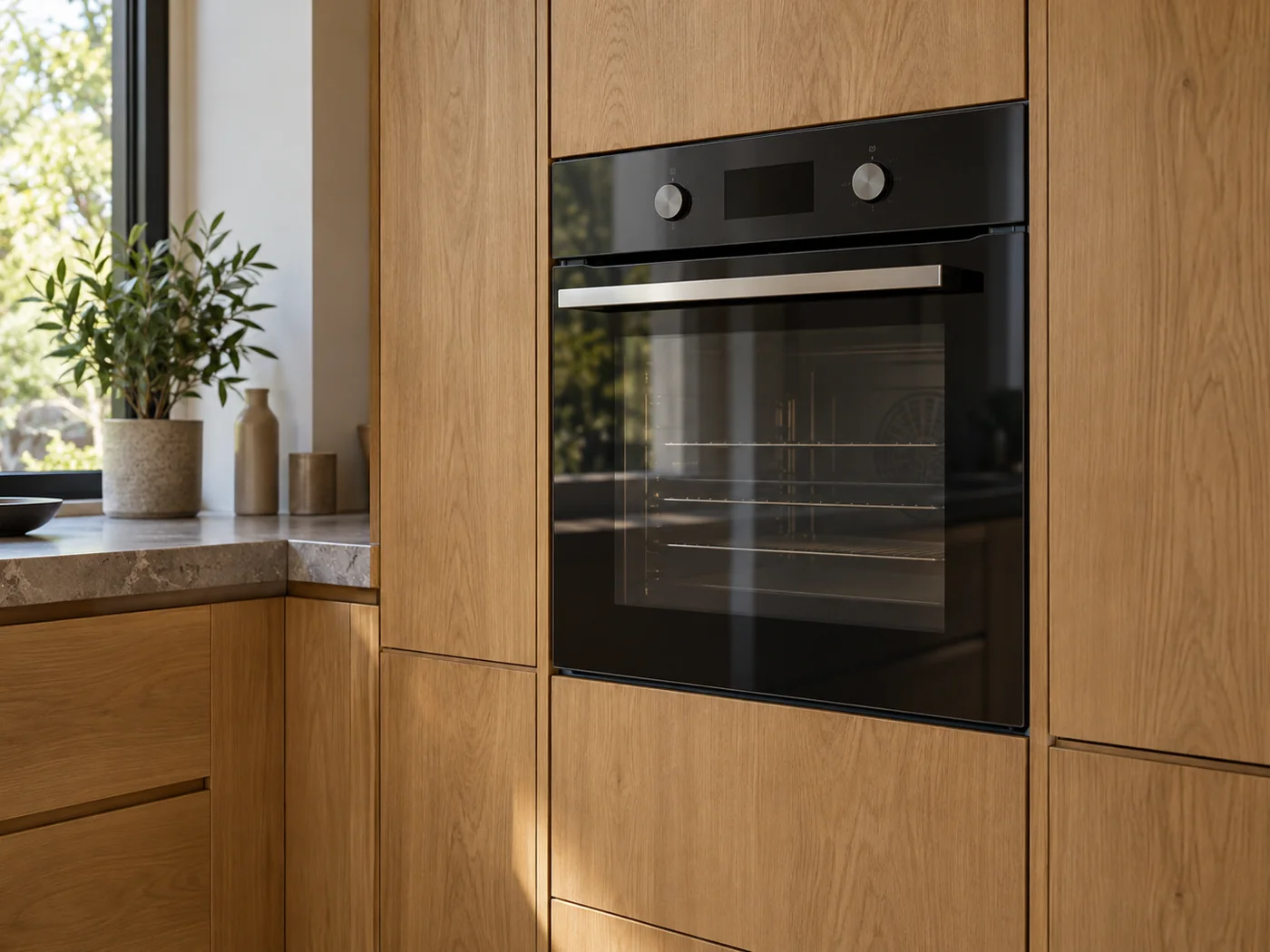 Miele H 2455 BP ACTIVE｜嵌入式電烤箱櫥櫃安裝生成示意
