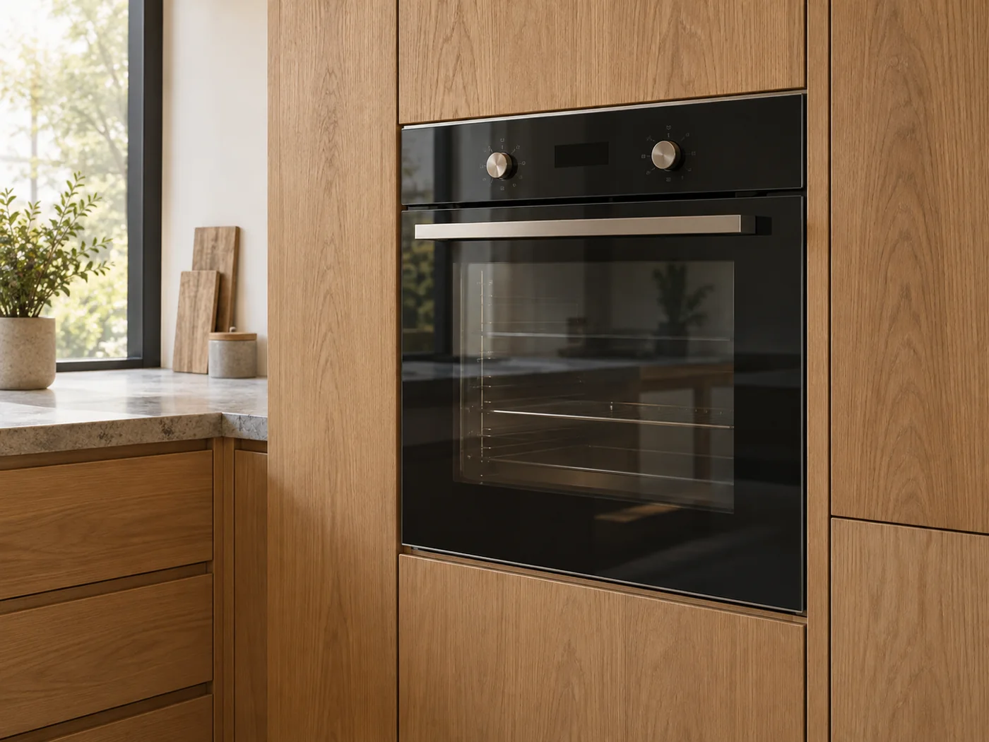 Miele H 2465 B ACTIVE｜嵌入式電烤箱櫥櫃安裝生成示意